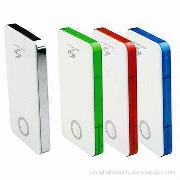Portable Mobile Phone Charger, 5V DC/1,000mAh, 5600mAh Capacity, LED Indicator
